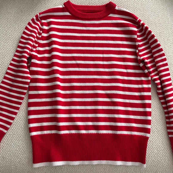 Addison Bay Cotton Crewneck Striped Sweater XS - Picture 4 of 4